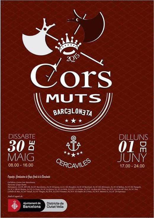 Pòster dels Cors de la Barceloneta 2015