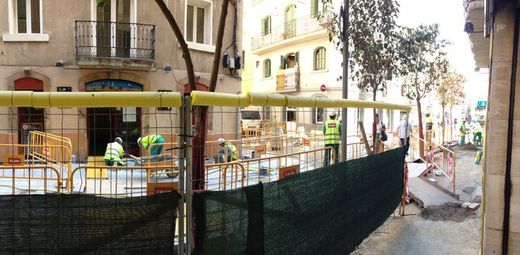 Poc per acabar les obres del carrer Maquinista