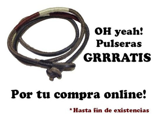 Polsera de cuir gratis per la teva compra On-line
