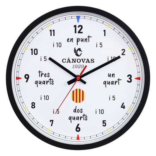 Cánovas 1929 lanza su colección de 5 relojes de pared didácticos: tradición, diseño y lengua