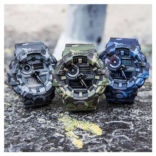 G-Shock camouflage watches, dress in fashion!
