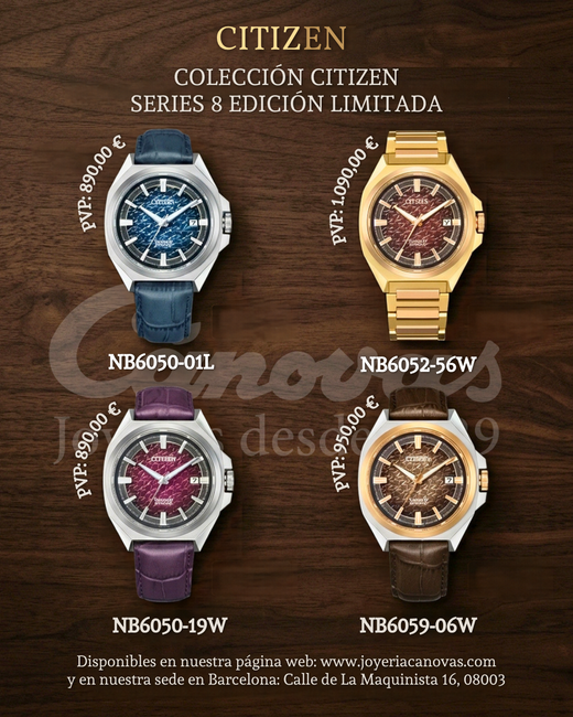 Descubre la Edición Limitada Citizen Series 8: Alta Horología Japonesa en Barcelona