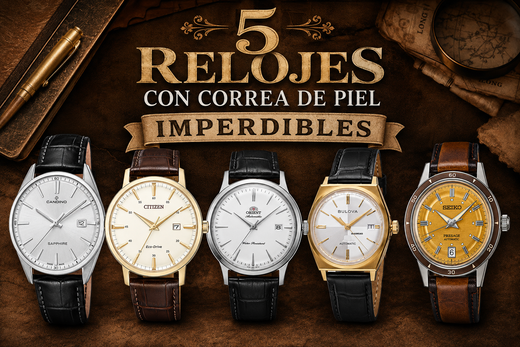 Elegancia en la Muñeca: 5 Relojes con Correa de Piel Imperdibles