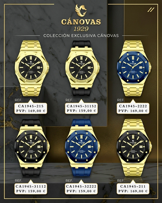 Nueva Colección Cánovas 1929 Acero Dorado: Elegancia, Resistencia y Edición Limitada