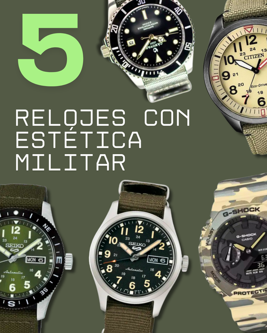 5 Relojes de estética militar y correas de nylon indispensables en tu colección