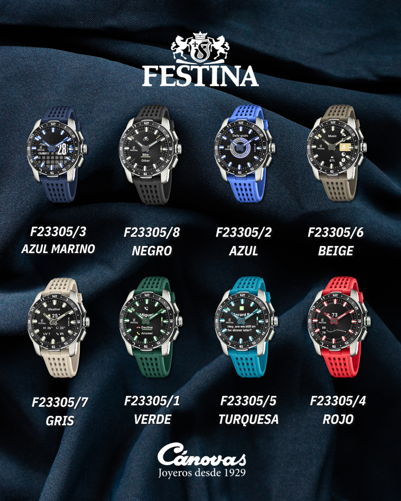 Nuevo Festina F23305 Connected Full HD: Titanio y Tecnología Híbrida en Joyería Cánovas