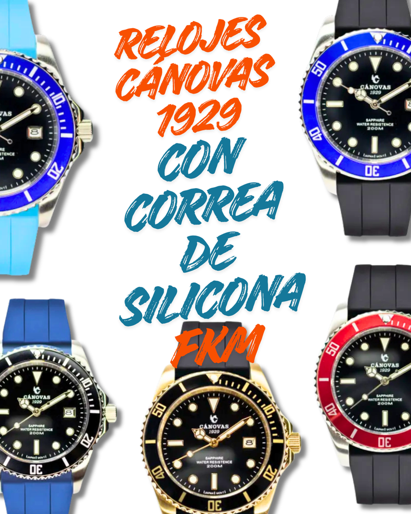 Colección Cánovas 1929 con Correa de Silicona FKM