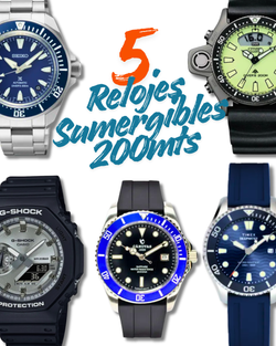 Top 5 Relojes Sumergibles 200m: De Japoneses Automáticos a Ediciones Limitadas