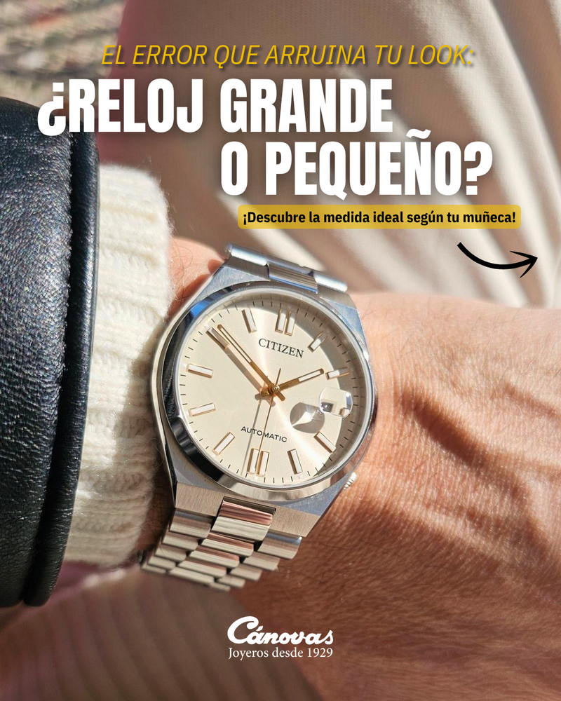 ¿Cómo elegir el tamaño de reloj ideal? Guía de medidas según tu muñeca