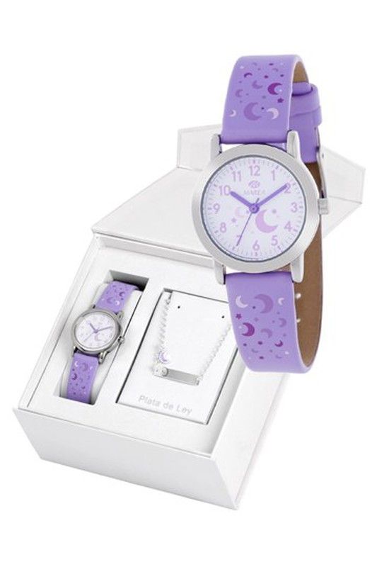 Reloj Marea Infantil Comunión B35284/3 Lila Luna