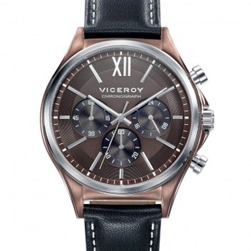 Reloj Viceroy Hombre 471109-43 Piel Negra