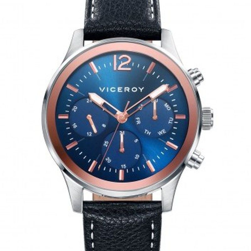 Reloj Viceroy Hombre 471135-35 Piel Negra