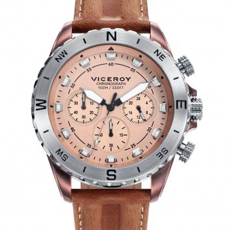 Reloj Viceroy Hombre 471113-47 Piel Marrón