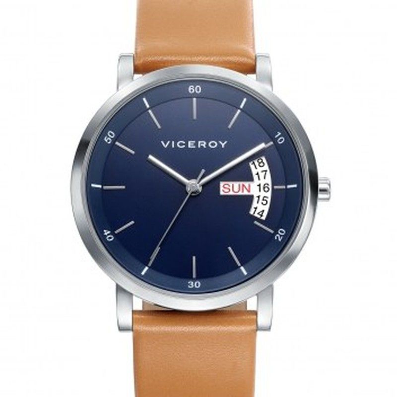 Reloj Viceroy Hombre 401065-37 Piel Marrón