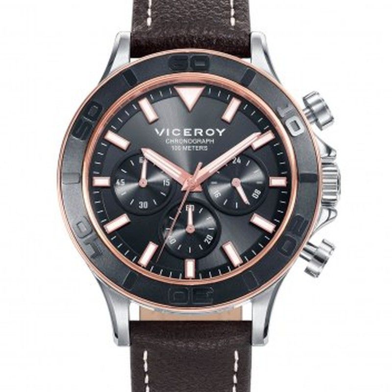 Reloj Viceroy Hombre 471119-17 Piel Marrón