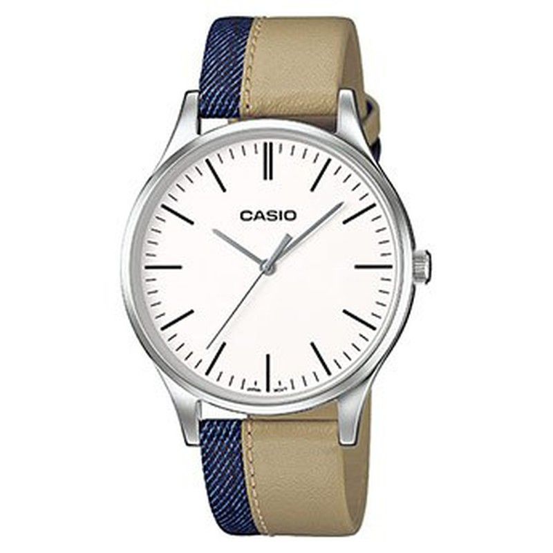 Reloj Casio Hombre MTP-E133L-7EEF Piel Tejano Beige