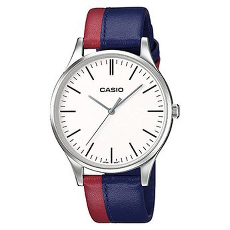 Reloj Casio Hombre MTP-E133L-2EEF Piel Rojo Azul