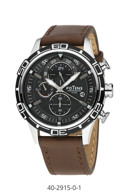 Reloj Potens Hombre 40-2915-0-1 Piel Marrón