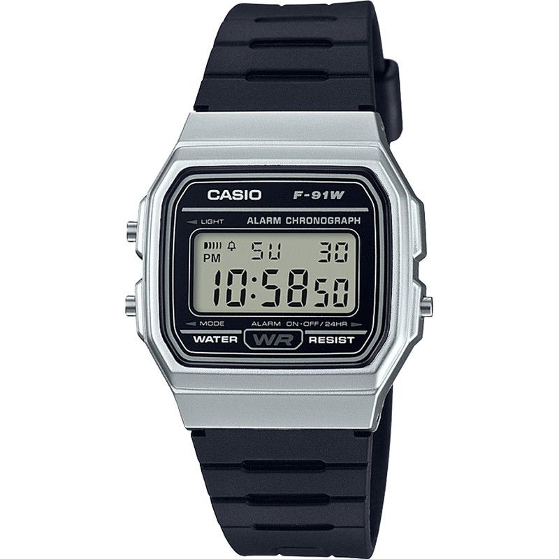 Reloj Casio Digital F-91WM-7AEF Plateado