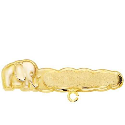 18kts gouden babyspeld olifant 13565
