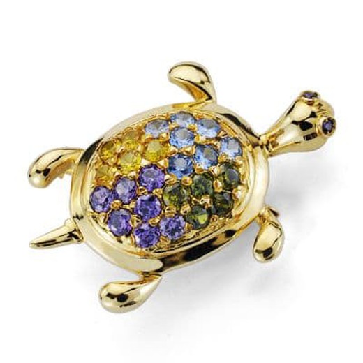 Broche en or 18 carats 16612 Zircone