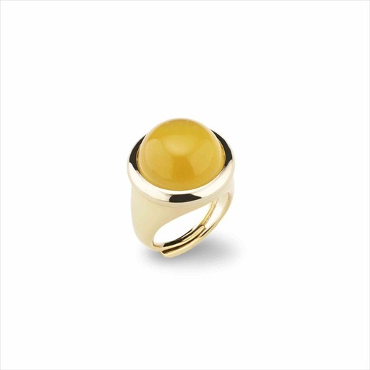 Anillo Bronce Sovrani J8255M13 Dorado Ojo De Gato Amarillo