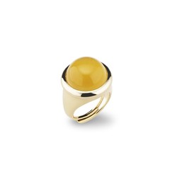 Anillo Bronce Sovrani J8255M17 Dorado Ojo De Gato Amarillo