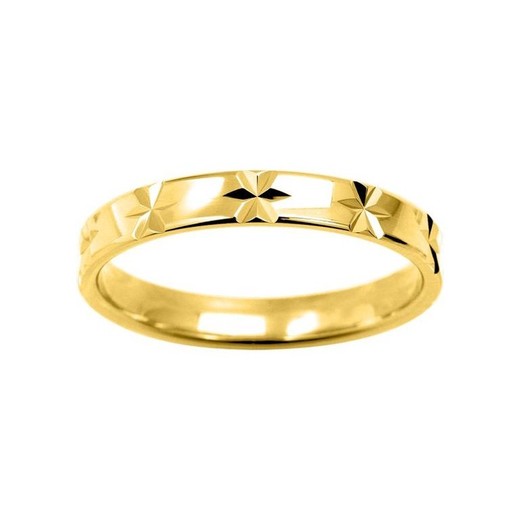 Anillo Oro 18kts Argyor-MRM 3mm (18)173J30 Alianza Estrellas