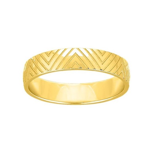 Anillo Oro 18kts Argyor-MRM 4mm (18)259J40 Alianza Grabado Laser