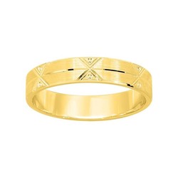 Anillo Oro 18kts Argyor-MRM 4mm (18)317J40 Alianza Con Triangulos