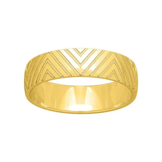 Anillo Oro 18kts Argyor-MRM 5mm (18)259J50 Alianza Grabado Laser