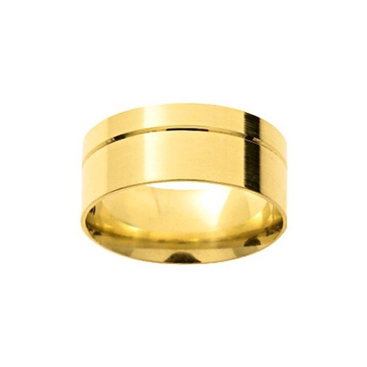 Anillo Oro 18kts Argyor-MRM 8mm (18)072J80 Alianza Con Ranura