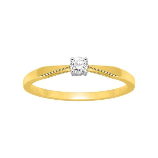 Anillo Oro Bicolor Blanco 18kts Argyor-MRM (18)1.501.33 Compromiso Diamante Solitario