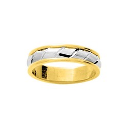 Anillo Oro Bicolor Blanco 18kts Argyor-MRM 5mm (18)020B50 Alianza