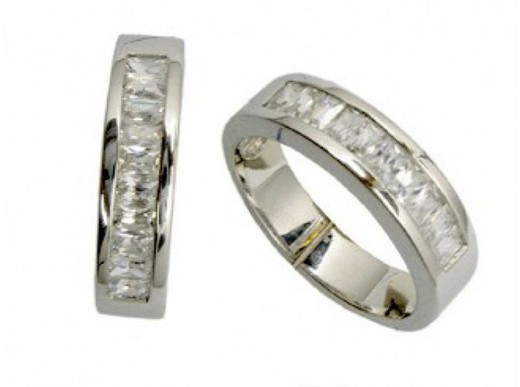 Ring White Gold 18 kts Diamonds 0.90 cts 015115