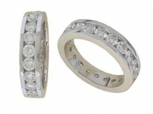 18 kts White Gold Ring Brilliant Diamonds 1.60-1.92cts 012429