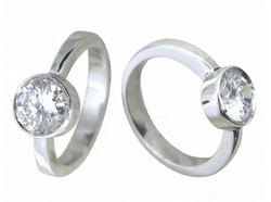 Solitaire Brilliant 18 kt White Gold Ring 1.00 cts 915283