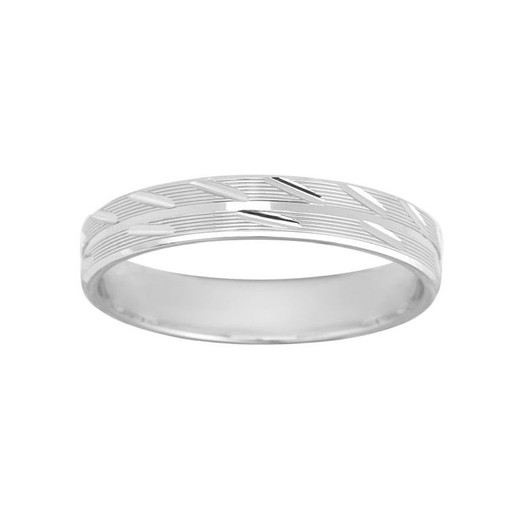 Anillo Oro Blanco 18kts Argyor-MRM 3,5mm (18)215G35 Alianza