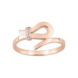 Anillo Oro Rosa 18kts (18)1.5517.24 Loop 0.02ct GH SI Diamantes