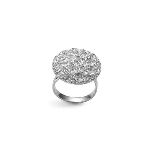 Anillo Plata Argent Basic 2,5cm ANRM076 Bouquet Rosas