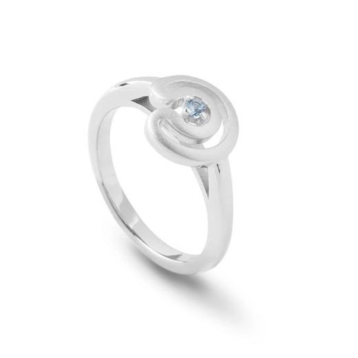 Anillo Plata Argent Basic ANRJ003CPA/10 Circonita Azul