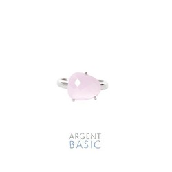 Argent Basic Silver Ring Pink Stone ANRS001PR