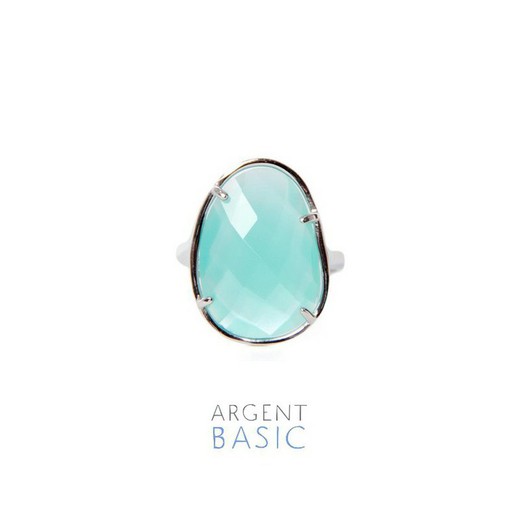 Argent Basic Silver Ring Turquoise Stone ANRS001V