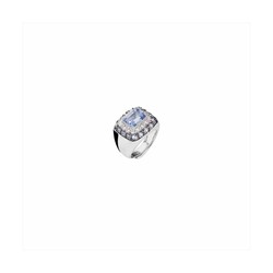 Anillo Plata Sovrani J10296M13 Circonitas Bicolor Azul Con Cristal Azul