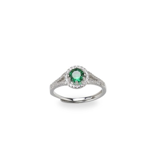 Anillo Plata Sovrani J8139M16 Circonitas Con Esmeralda