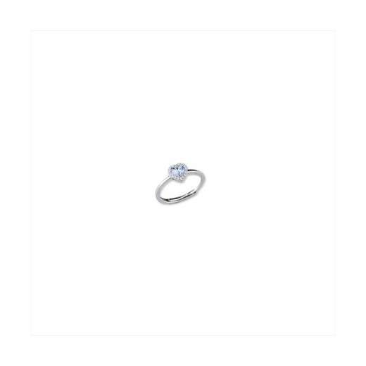 Anillo Plata Sovrani J8356M13 Circonitas Con Cristal Aguamarina