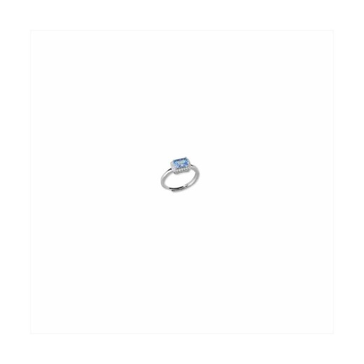 Anillo Plata Sovrani J8359M13 Circonitas Aguamarina