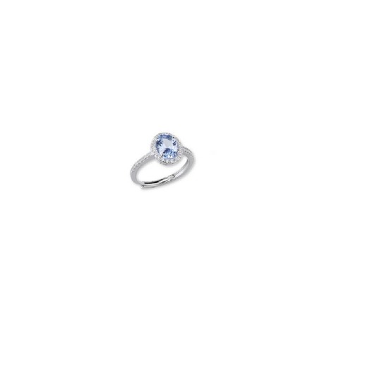 Anillo Plata Sovrani J8362M17 Circonitas Aguamarina