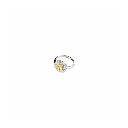 Anillo Plata Sovrani J8602M14 Circonitas Cristal Amarillo