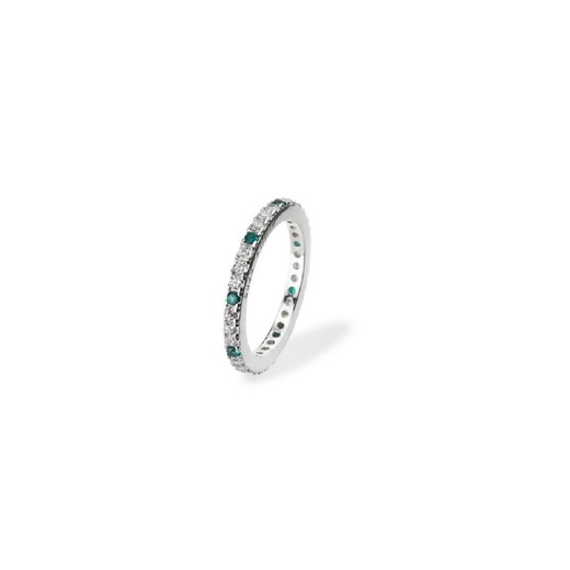 Anillo Plata Sovrani J8642M14 Circonitas Esmeralda